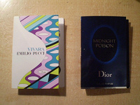 Отдается в дар Пробники туалетной воды Dior и Emilio Pucci
