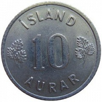 Отдается в дар 10 эйре 1971 Исландия