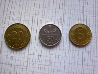 Отдается в дар Латвийские монетки