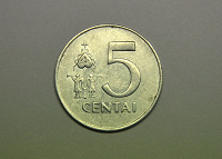 Отдается в дар Литовская монета