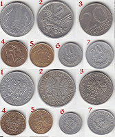 Отдается в дар 7 монет Польши