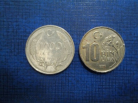 Отдается в дар Монеты Турции.