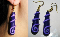 Отдается в дар ещё одни сережки hand made=)