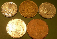 Отдается в дар монеты Чехии