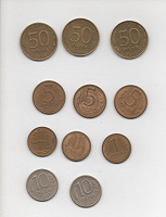 Отдается в дар монеты 1992-1993гг