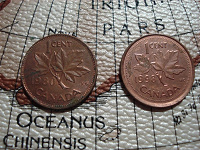 Отдается в дар Монеты: Канада, Финляндия, Бельгия