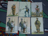Отдается в дар открытки с рыбаками