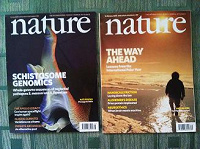 Отдается в дар журналы Nature на английском языке