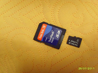 Отдается в дар карта памяти микро-SD 64МБ