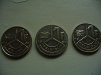 Отдается в дар 1 франк Бельгия (1989-1993)