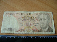 Отдается в дар Польша.100 злотых 1988г.Людвик Варынский