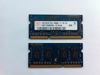 Отдается в дар ОЗУ для ноутбука (Hynix DDR3 1Gb x2)