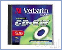 Отдается в дар Диск Verbatim 700MB CD-RW 2x-4x