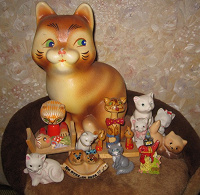 Отдается в дар Фигурки котов и кошек для коллекционеров