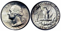 Отдается в дар Монета США «Квотер»