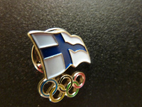 Отдается в дар значок олимпийский комитет Финляндии