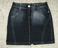 Отдается в дар Темно-серая джинсовая юбка