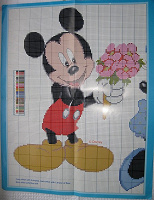 Отдается в дар Набор для вышивки крестиком Mickey Mouse