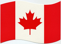 Отдается в дар Открытка Канадский флаг
