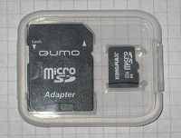 Отдается в дар MicroSD 256Mb + переходник