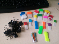Отдается в дар б/у клейкие закладки Post-it