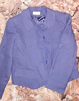 Отдается в дар Синий школьный пиджак д/д 146