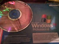 Отдается в дар Лицнзионный диск windows xp