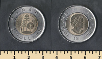 Отдается в дар Канада — 2 доллара 2011