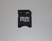 Отдается в дар Переходник для карт памяти mini sd.