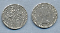 Отдается в дар Великобритания 6 пенсов 1960г.