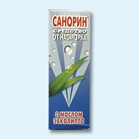 Отдается в дар Санорин с маслом эвкалипта