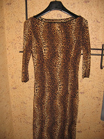 Отдается в дар платье трикотажное хищной расцветки под леопарда р40-42