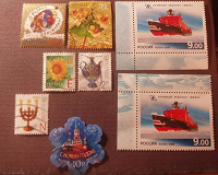 Отдается в дар Украина и Россия марки
