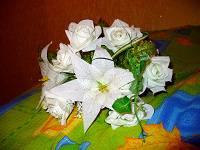 Отдается в дар Свадебный букет (искусственные цветы)