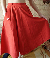 Отдается в дар Красная юбка, винтаж!
