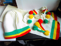 Отдается в дар Детский комплект: шапка, шарф, варежки