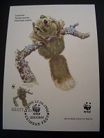 Отдается в дар Estonia / Эстония — КМ «Белка-летяга» Flying squirrel (WWF)