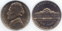 5 центов США 1990 г.в.