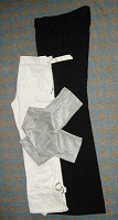 Отдается в дар брюки: black, white, silver