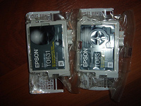 Отдается в дар два чёрных картриджа для Epson