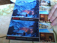 Отдается в дар 2 одинаковые открытки от отеля.
