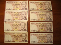 Отдается в дар Польские деньги 100 злотых