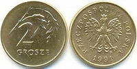 Отдается в дар Монетки Польши.4 штуки.