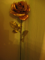 Отдается в дар искуственная золотая))) роза