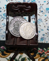 Отдается в дар Монеты Швейцарии, 1 и 2 франка