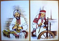 Отдается в дар Беларускае народнае адзенне (почтовые карточки, 2011)
