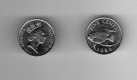 Отдается в дар 5 центов бермудских островов
