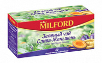 Отдается в дар Зеленый чай Milford Слива-Женьшень