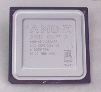 Отдается в дар Древний процессор AMD K6-2 1998 год