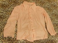Отдается в дар Розовая блузка винтаж